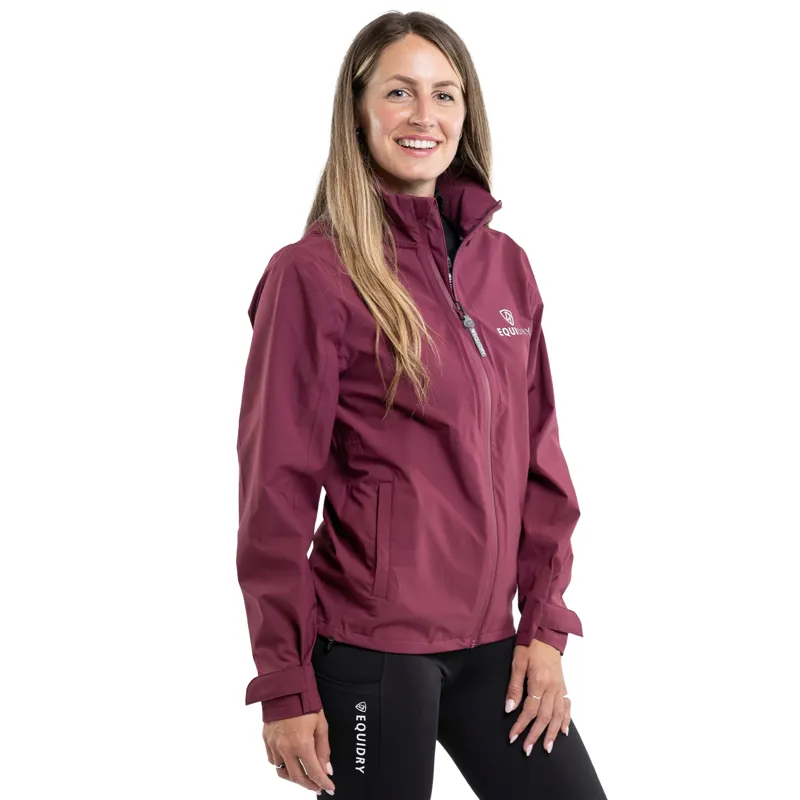 EQUIDRY Nimbus Pack Away Womens Waterproof Jacket - Plum-6