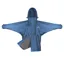 EQUIDRY Shortie Thin Fleece Lined Waterproof Jacket - Steel Blue/Grey