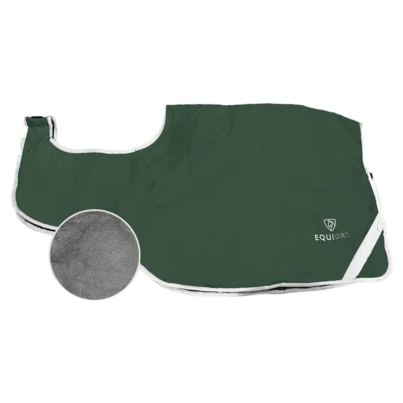 EQUIDRY Waterproof Thick Fleece Lined Exercise Sheet - Black Forest-1