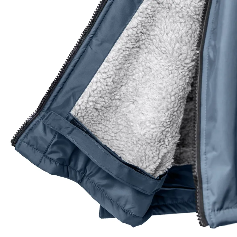 EQUIDRY Original Thick Fleece Lined Waterproof Jacket - Steel Blue/Grey-6