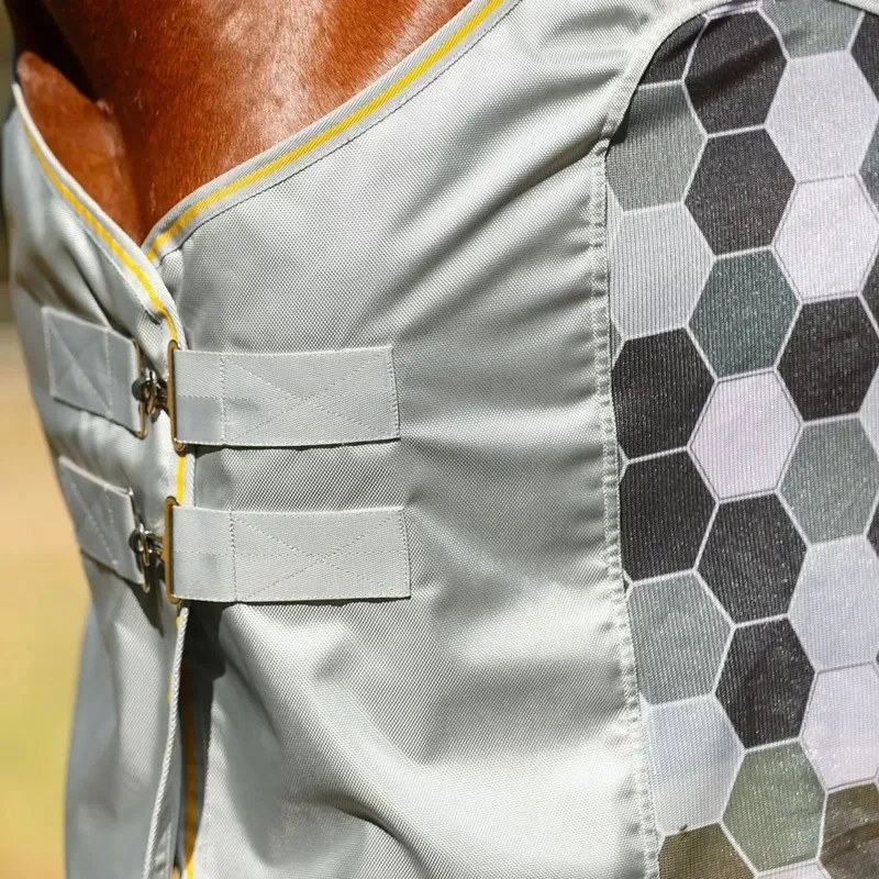 Equilibrium Field Relief Waterproof Detachable Neck Fly Rug - Grey-8