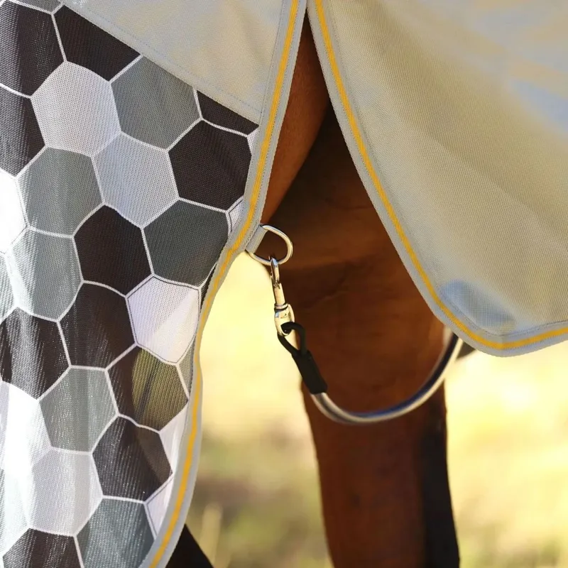 Equilibrium Field Relief Waterproof Detachable Neck Fly Rug - Grey-9