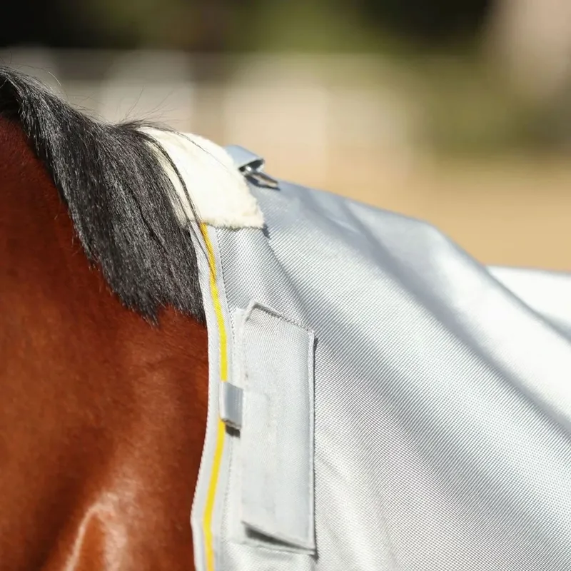 Equilibrium Field Relief Waterproof Detachable Neck Fly Rug - Grey-3