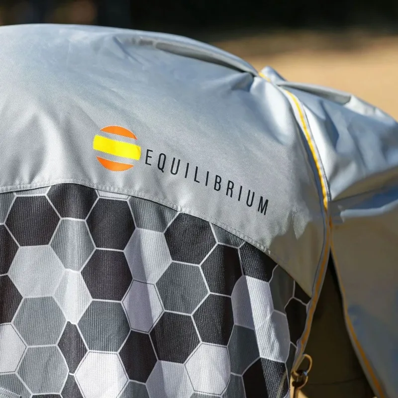 Equilibrium Field Relief Waterproof Detachable Neck Fly Rug - Grey-6