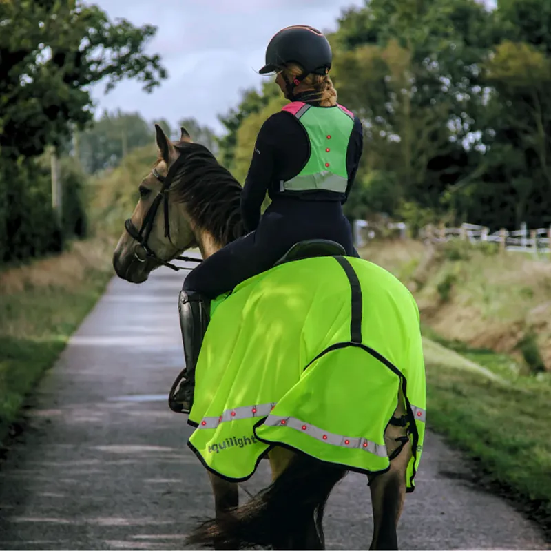 Equi Light Ride On LED Rechargeable Hi Vis Exercise Sheet - Yellow