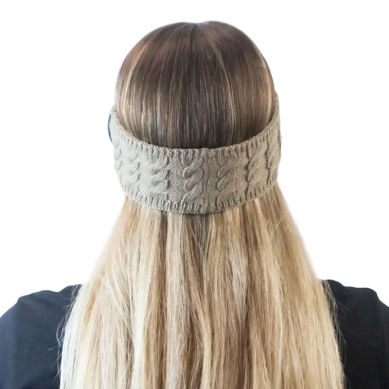 Equi Light Wool Head Torch Headband - Taupe-3