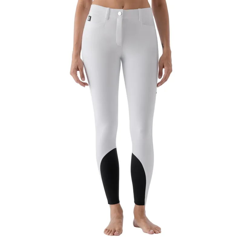 Equiline Atirk B-MOVE Knee Grip Womens Competition Breeches - White