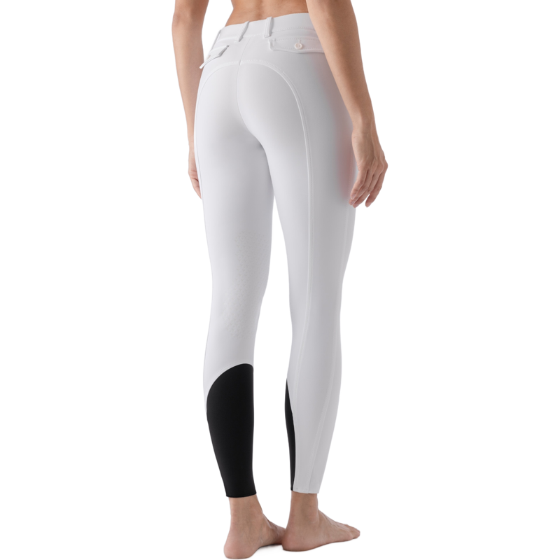 Equiline Atirk B-MOVE Knee Grip Womens Competition Breeches - White-2