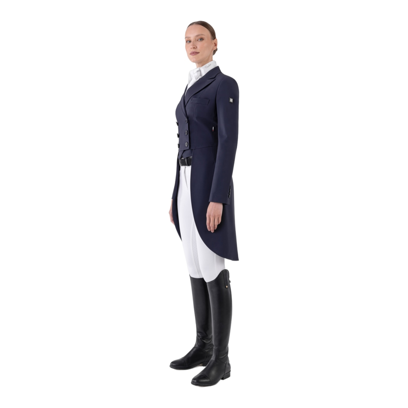 Equiline Aurora Womens Dressage Tails - Blue-2