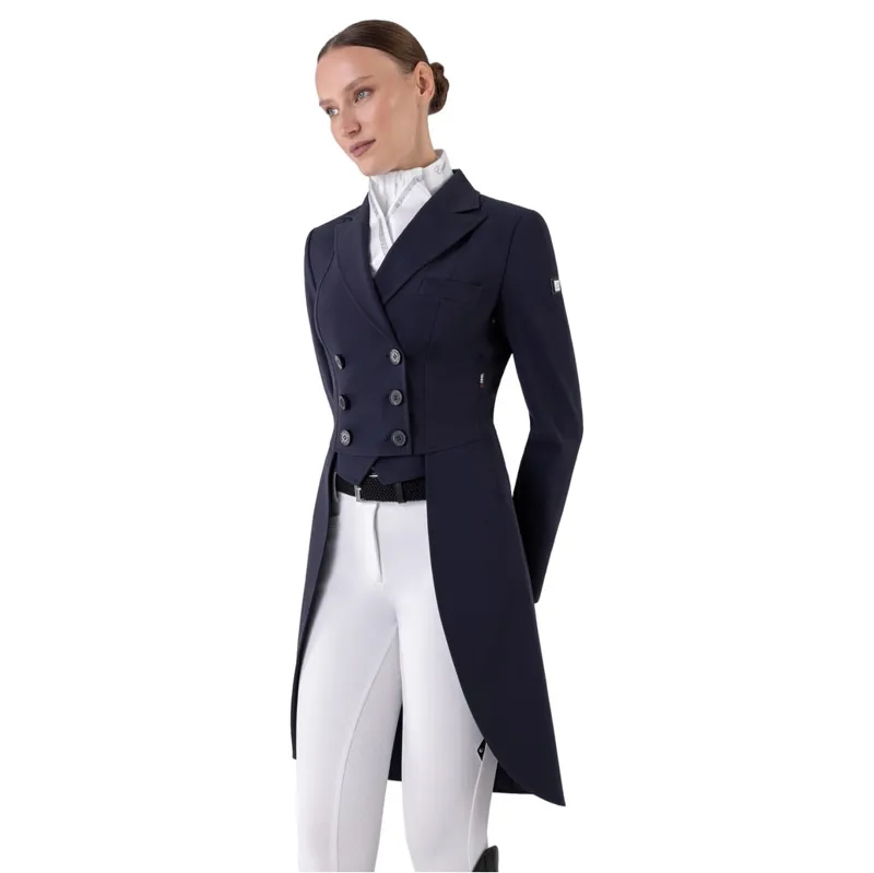 Equiline Aurora Womens Dressage Tails - Blue-7