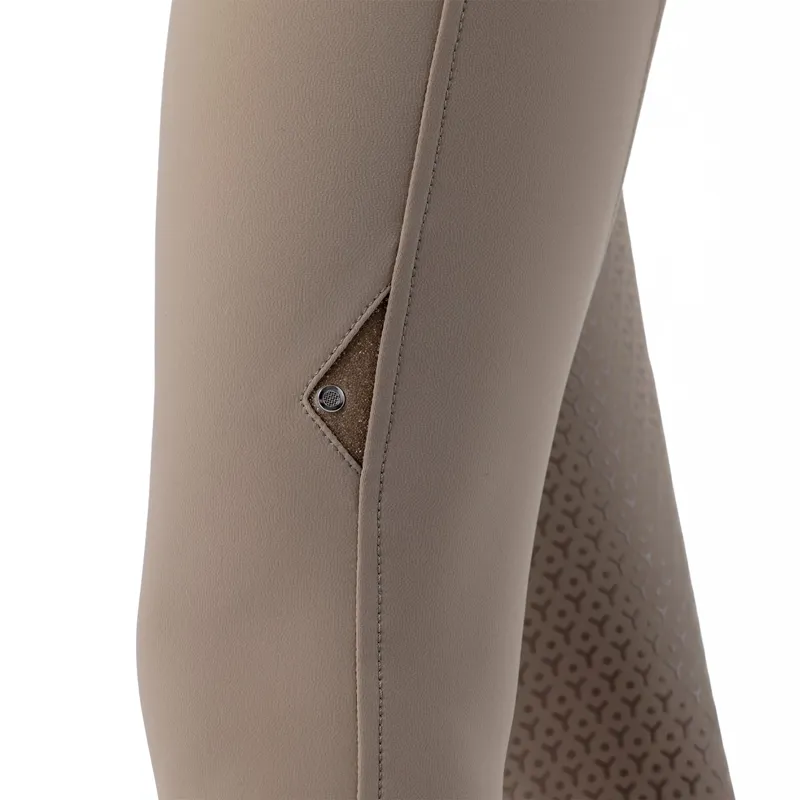 Equiline Crystalef High Waist Full Grip Ladies Breeches - Taupe-3