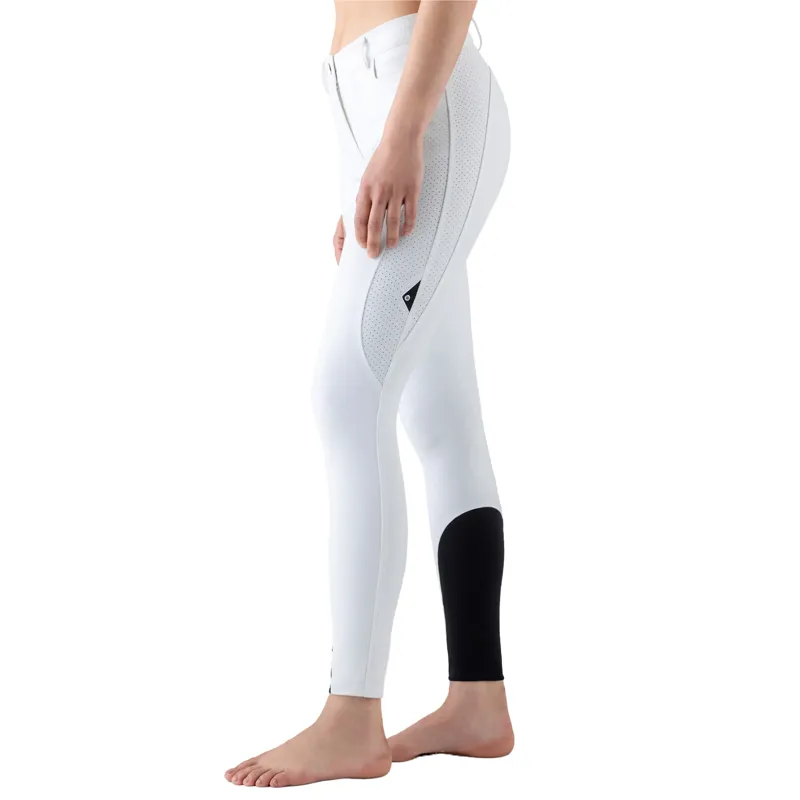 Equiline Curtek Ladies Knee Grip Breeches - White