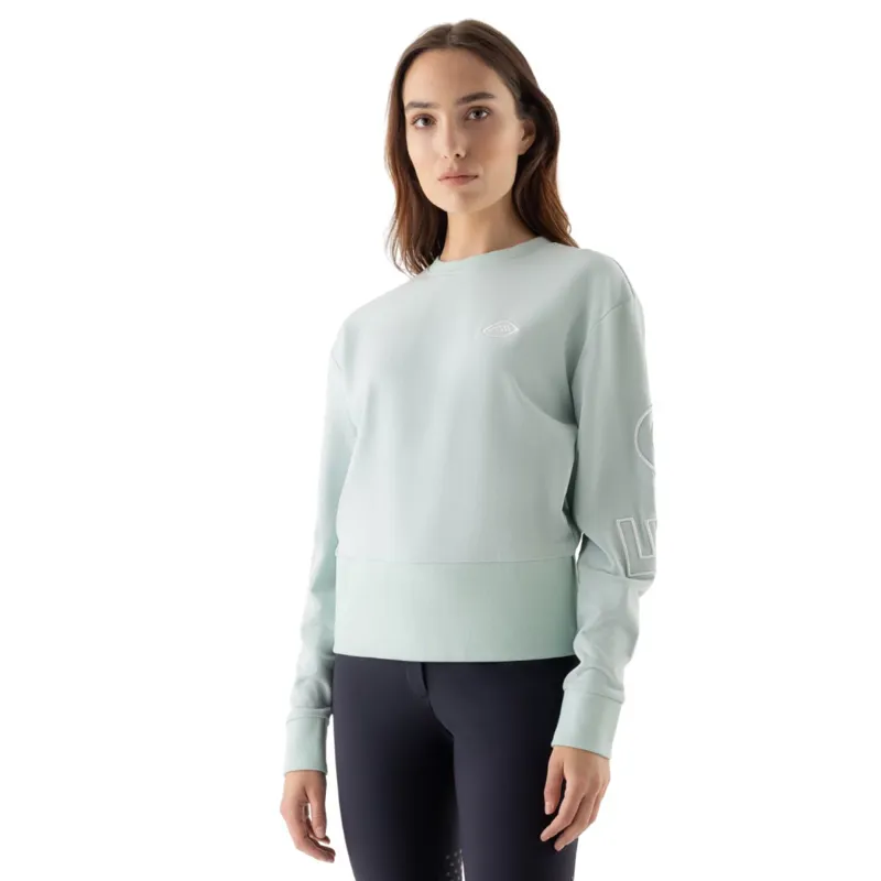 Equiline Eqcarly Womens Pull On Sweater - Surf Green