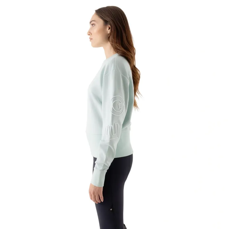 Equiline Eqcarly Womens Pull On Sweater - Surf Green-1