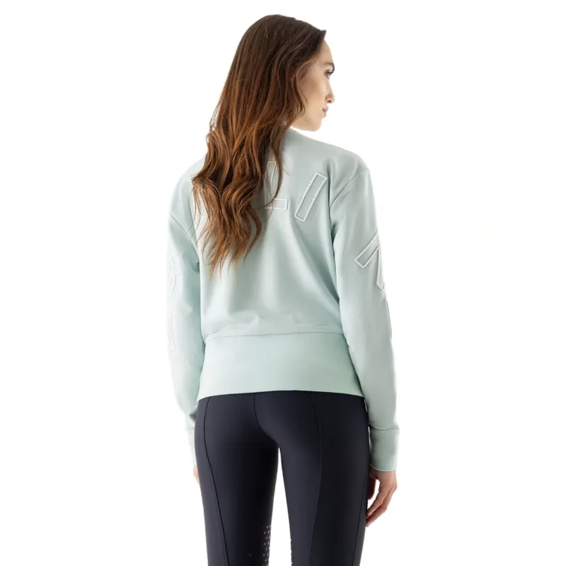 Equiline Eqcarly Womens Pull On Sweater - Surf Green-2