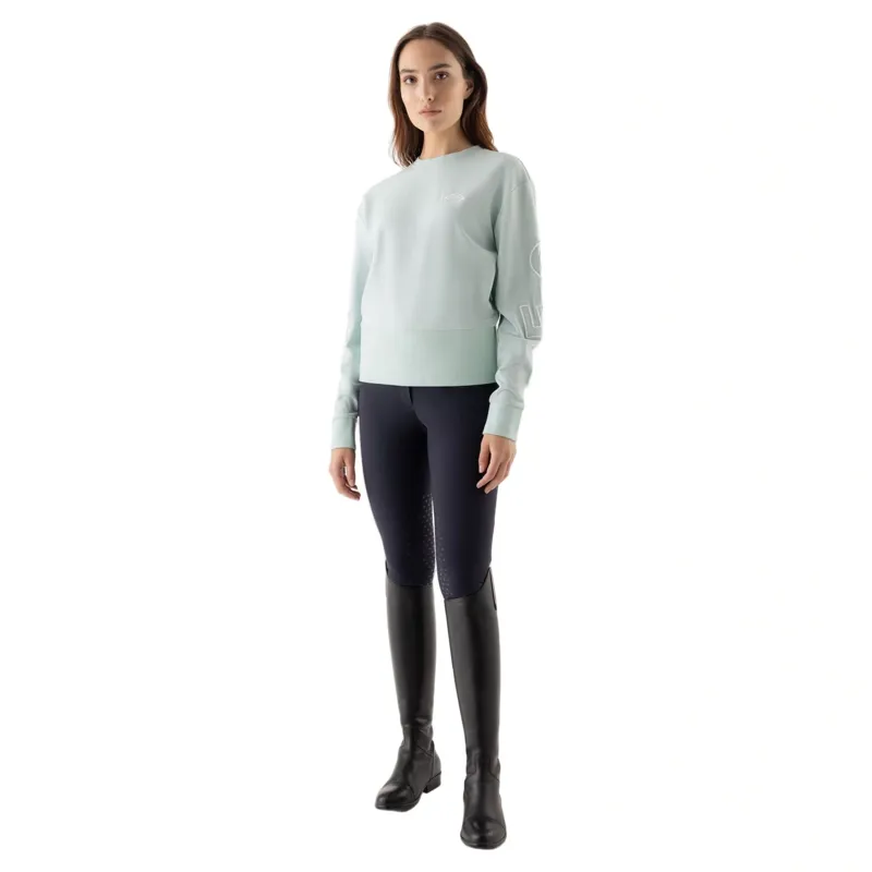 Equiline Eqcarly Womens Pull On Sweater - Surf Green-3