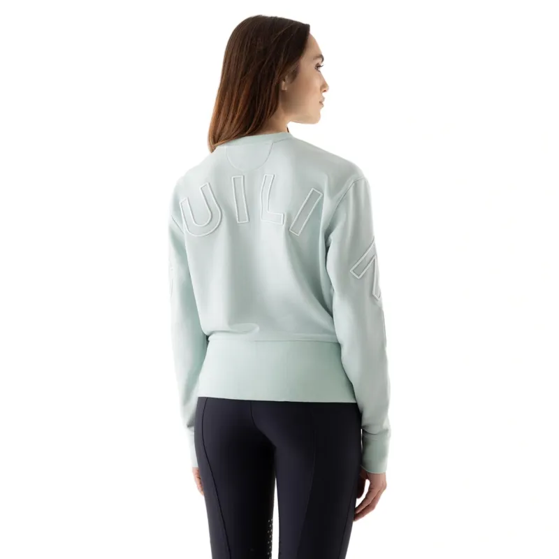 Equiline Eqcarly Womens Pull On Sweater - Surf Green-4