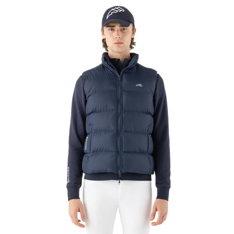 Equiline Eqcortek Mens Padded Gilet - Blue