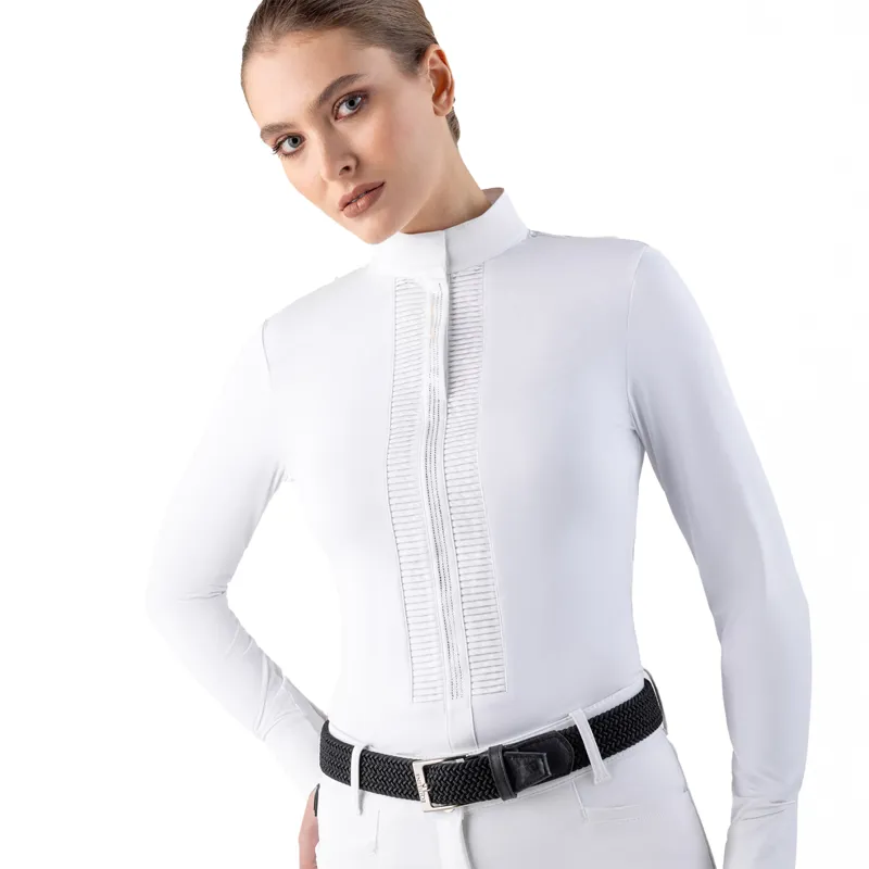 Equiline Garac Womens Long Sleeve Show Shirt - White
