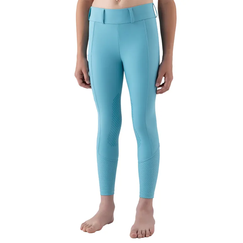 Equiline Gingef Full Grip Junior Riding Tights - Aquarelle