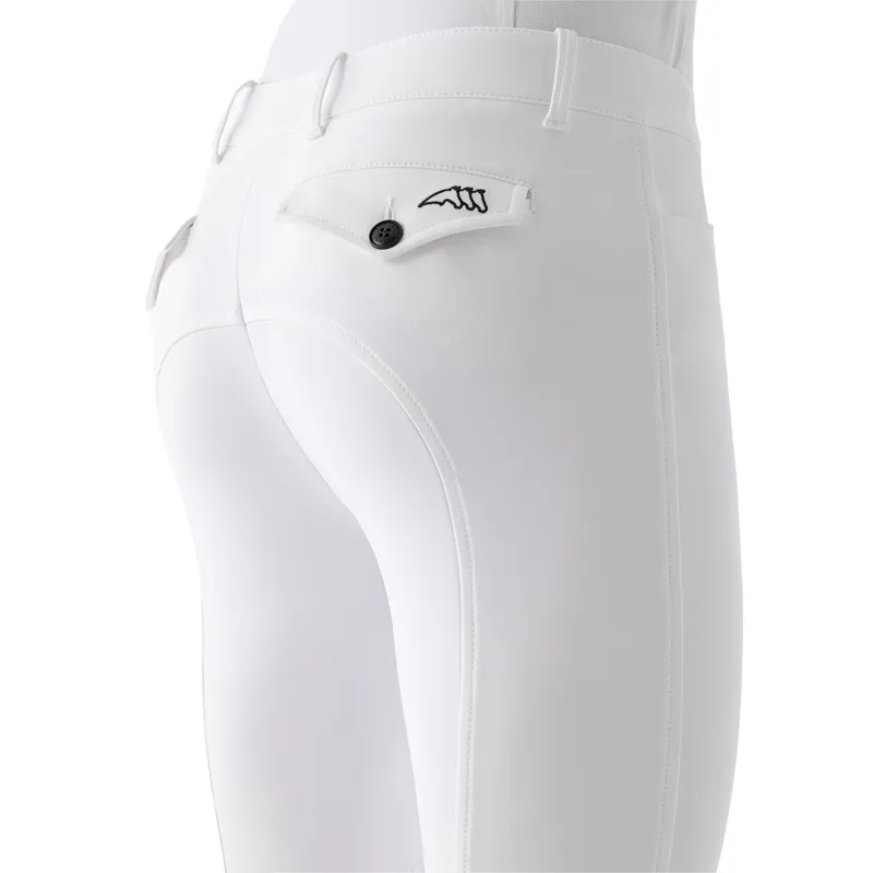 Equiline GraftonB Mens Knee Grip Breeches - White-3
