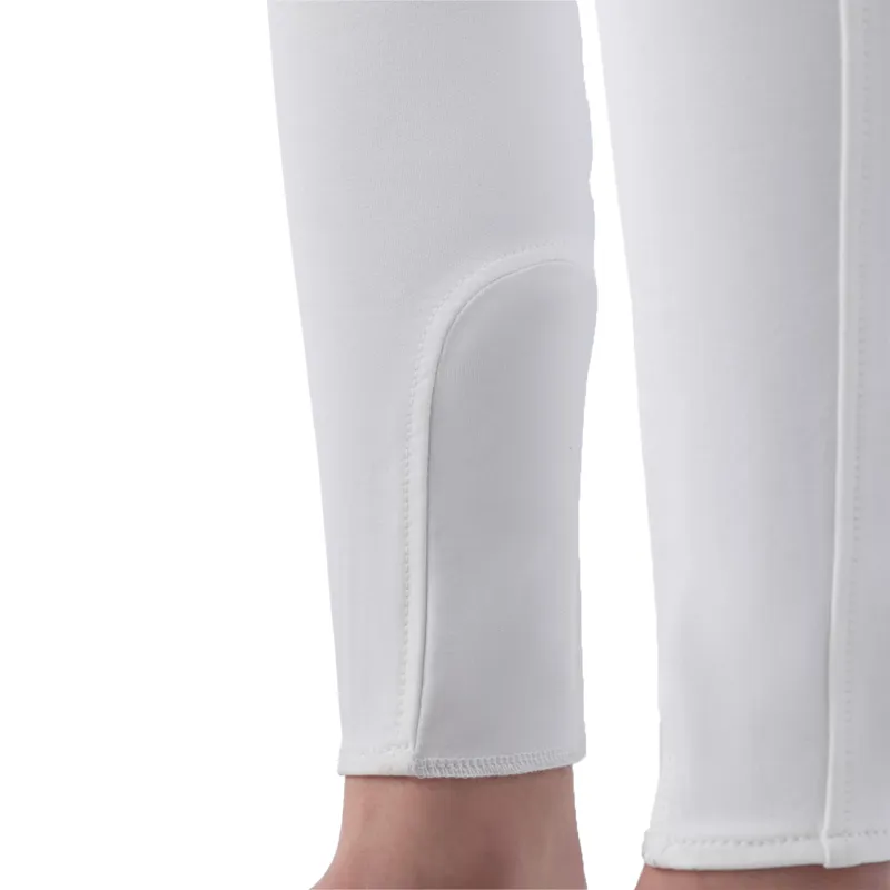Equiline Jinak Knee Grip Junior Girls Competition Breeches - White-6
