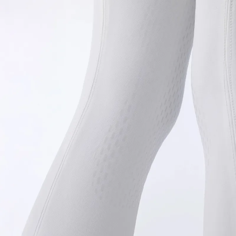 Equiline Jinak Knee Grip Junior Girls Competition Breeches - White-5