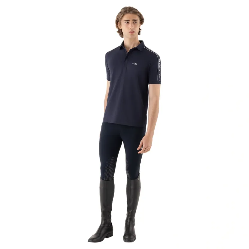 Equiline Eqcravet Mens Polo Shirt - Blue-4