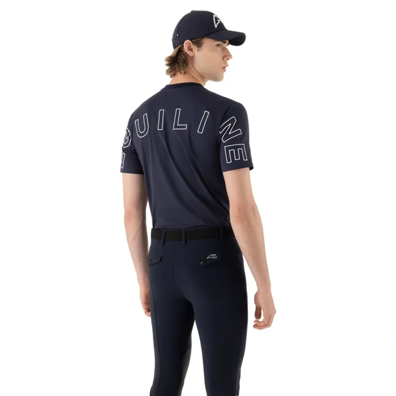 Equiline Eqcarge Mens Short Sleeve T-Shirt - Blue-4