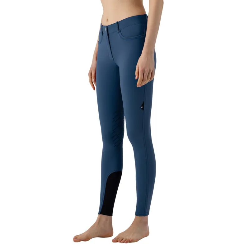 Equiline Cornek Bling BX-TECH Knee Grip Womens Breeches - Dark Denim