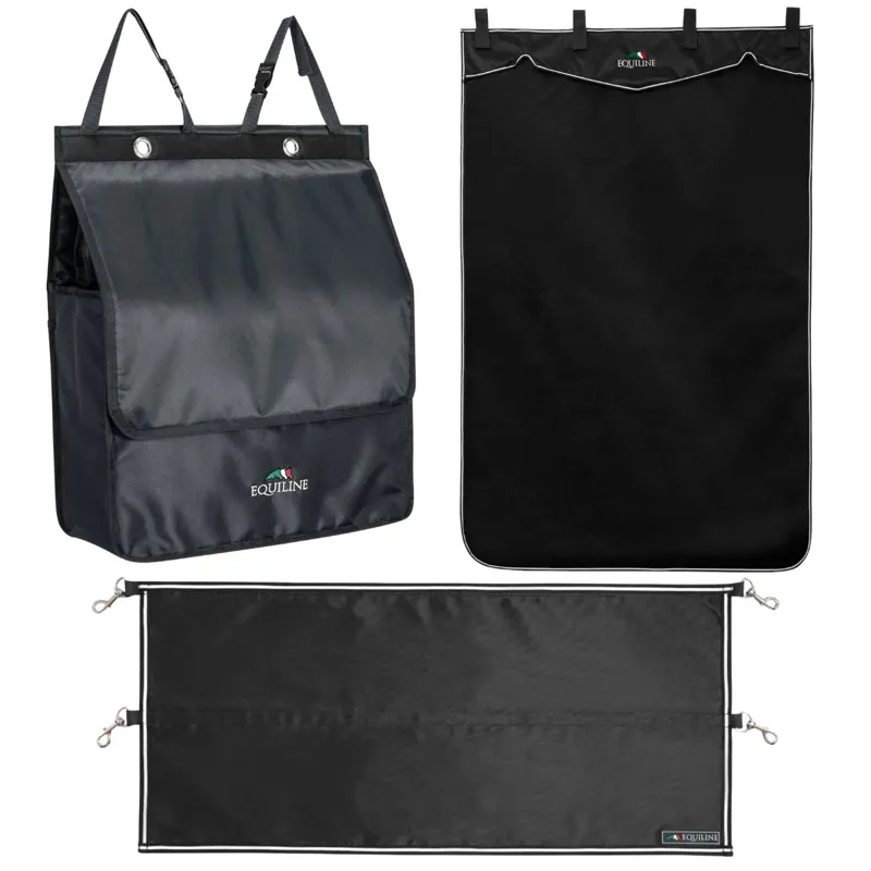 Equiline Stable Accessories Bundle - Black