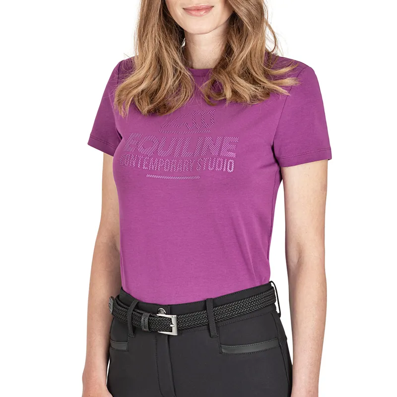 Equiline Cleoc Ladies T-Shirt - Purple - X-Small
