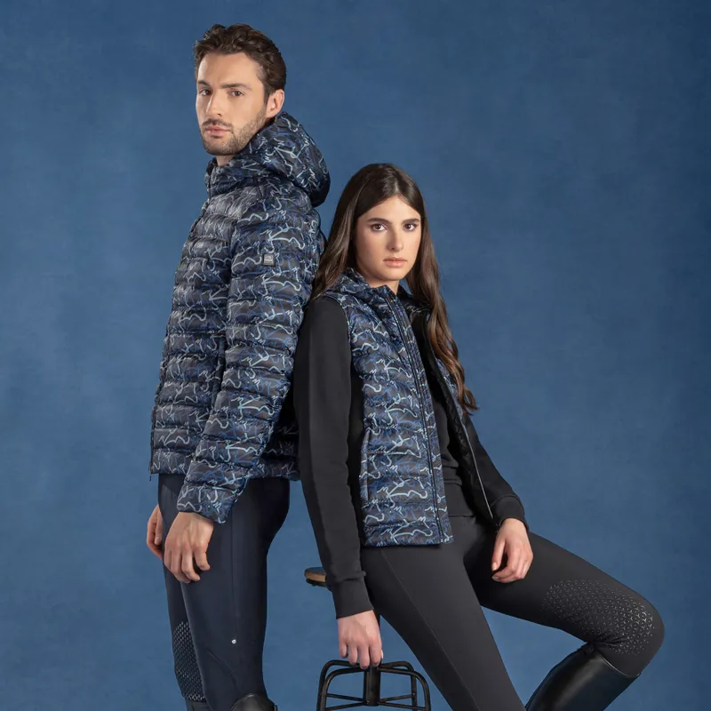 Equiline Elime Ladies Gilet - Allover Blue-5