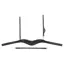 Equiline HPL412 Anatomical Light Two-Tie Headpiece - Black