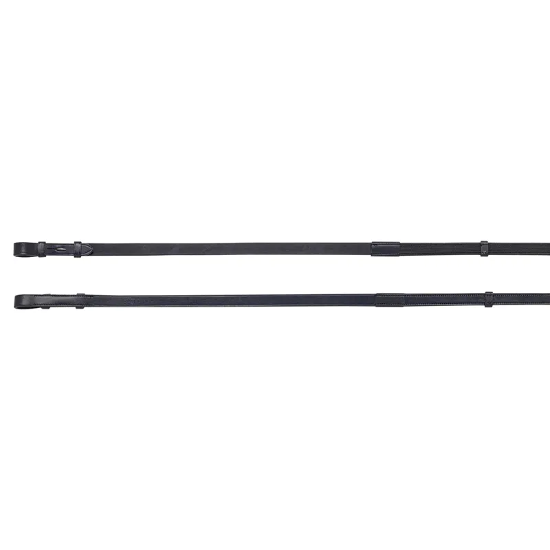 Equiline Inside Grip Continental Reins - Black