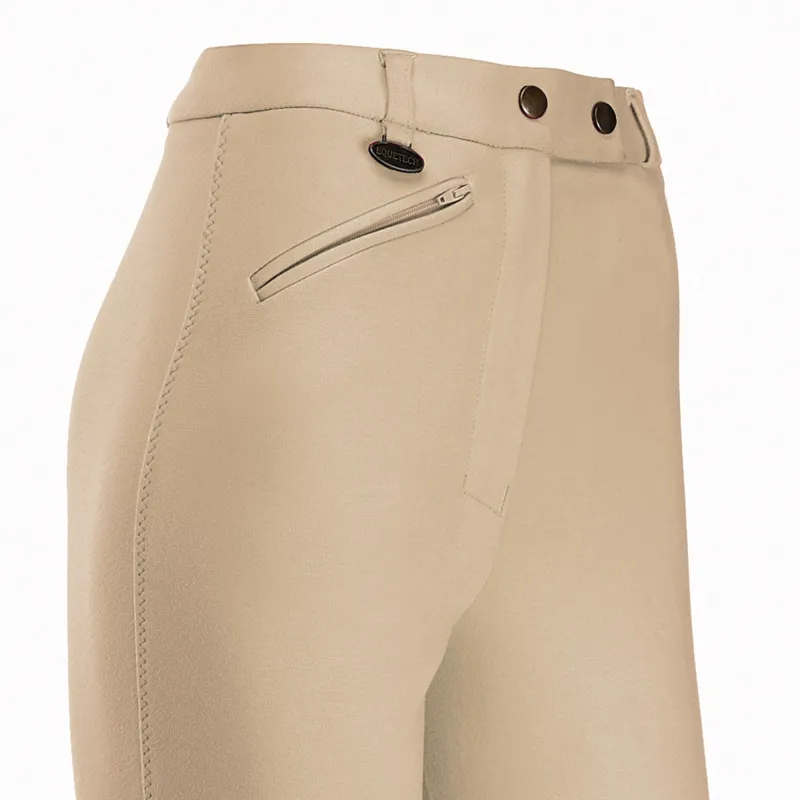 Equetech Prima Knee Patch Ladies Jodhpurs - Stone