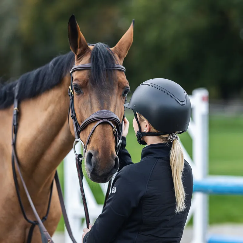 Charles Owen EQx Kylo Riding Hat - Black Matte/Black Gloss-5