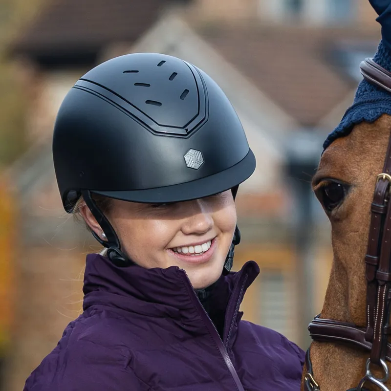 Charles Owen EQx Kylo Riding Hat - Black Matte/Black Gloss-6