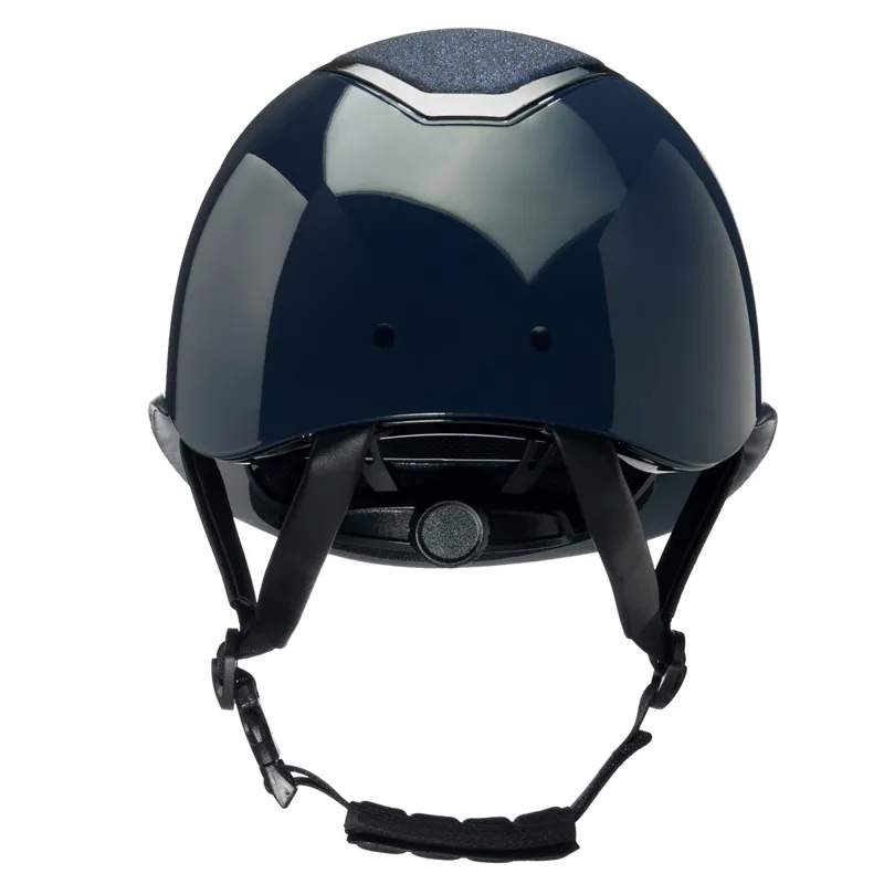 Charles Owen EQx Kylo Sparkly Wide Peak Riding Hat - Navy Gloss/Pewter-1