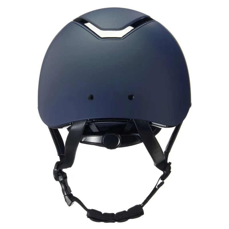 Charles Owen EQx Kylo Wide Peak Riding Hat - Navy Matt/Pewter-1