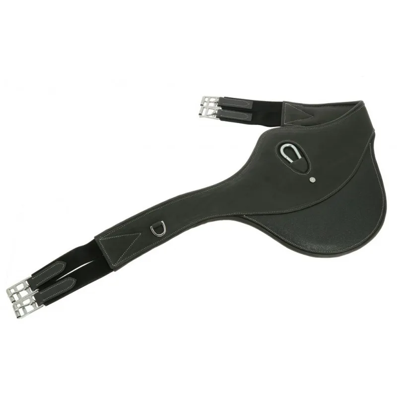 Eric Thomas Fitter Leather Stud Girth - Black