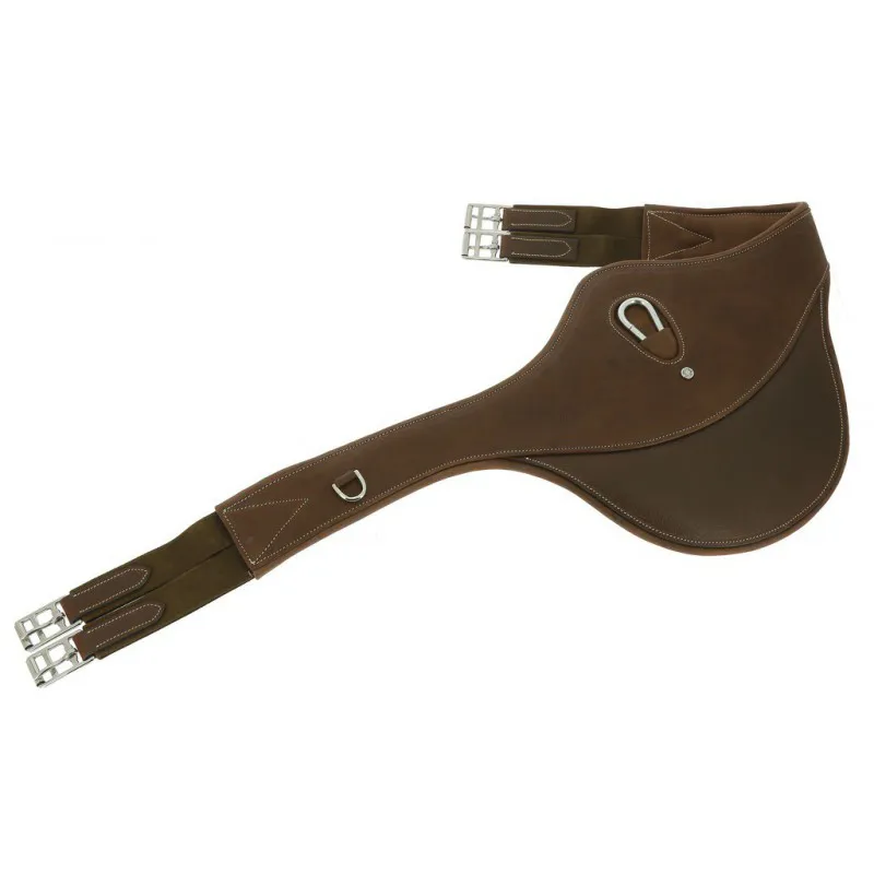 Eric Thomas Fitter Leather Stud Girth - Havana