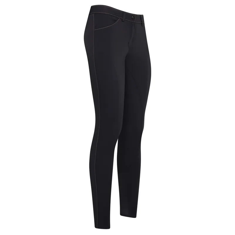 Euro-Star Arista Fashion Full Grip Ladies Breeches - Black/Gold - UK18