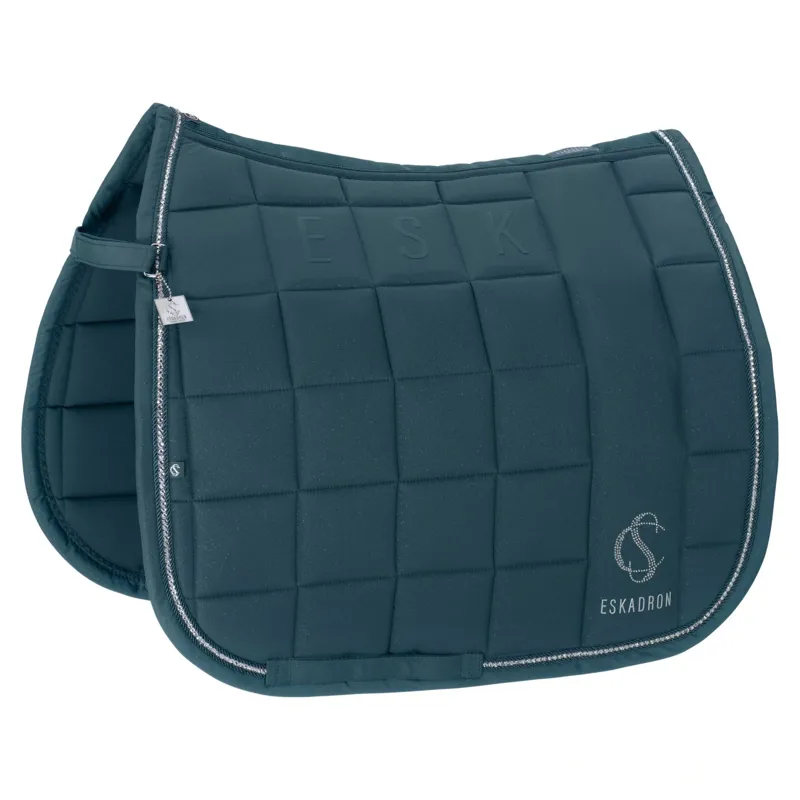 Eskadron Classic Sports Big Square Sparkle Dressage Saddlecloth - Ocean