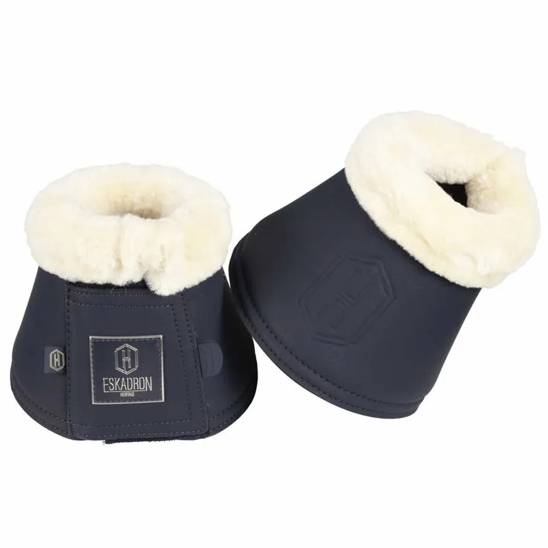 Eskadron Heritage Faux Leather Faux Fur Overreach Boots - Navy