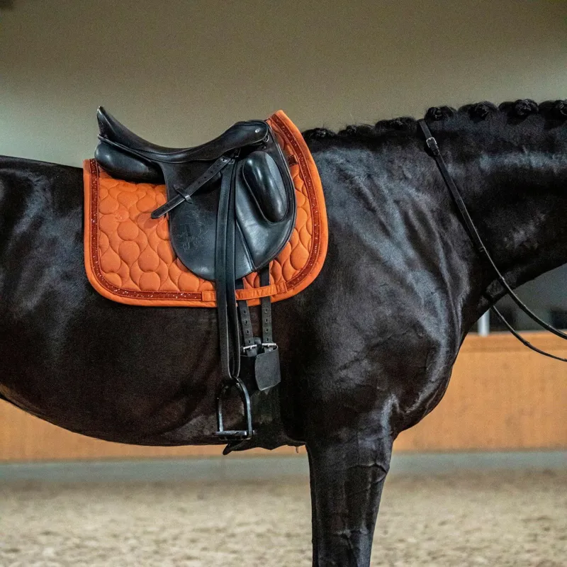 Eskadron Platinum Sparkle Jewel Dressage Saddlecloth - Amber-2