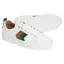 Fairfax and Favor Alexandra Platform Trainers - White/Clover Green/Tan