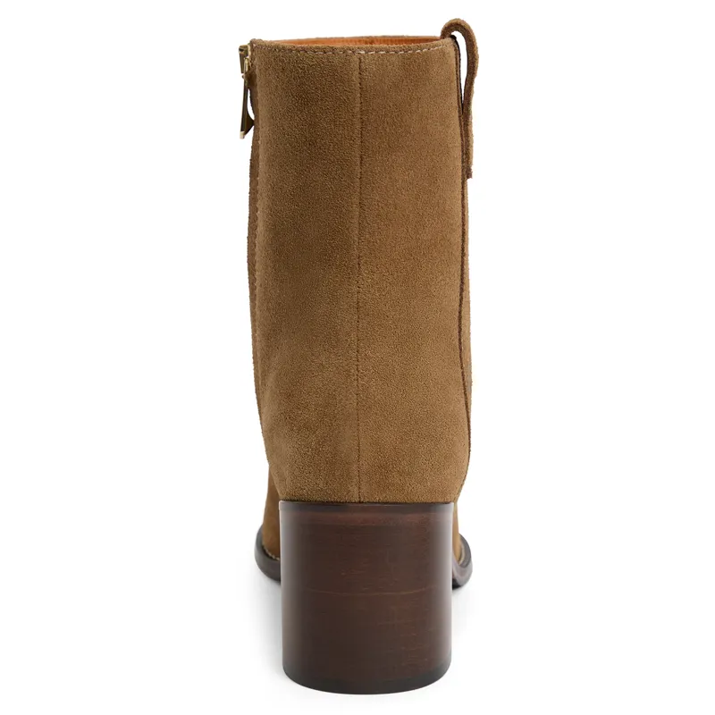 Fairfax and Favor Ludlow Womens Suede Heeled Ankle Boots - Tan-4