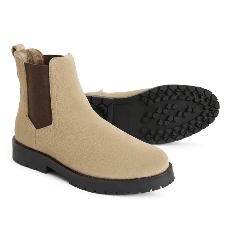 Fairfax and Favor Sheepskin Boudica Ladies Ankle Boots - Caramel Suede-2