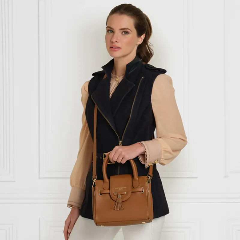 Fairfax and Favor Mini Windsor Handbag - Tan Leather-2